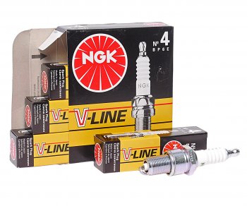 349 р. Свеча зажигания ВАЗ-2101 V-LINE-4 NGK (1шт.) NGK 5637  с доставкой в г. Пермь. Увеличить фотографию 1