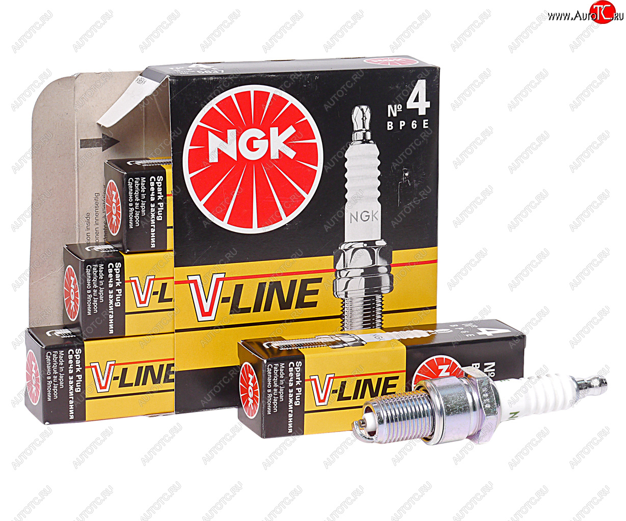 349 р. Свеча зажигания ВАЗ-2101 V-LINE-4 NGK (1шт.) NGK 5637  с доставкой в г. Пермь