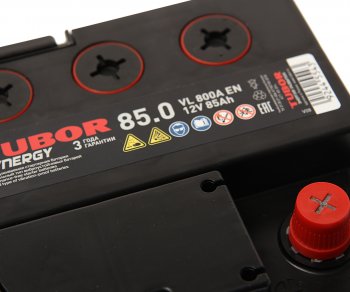 17 649 р. Аккумулятор TUBOR Synergy 85Ач обратная полярность,низкий TUBOR 6ст85(0)  с доставкой в г. Пермь. Увеличить фотографию 2