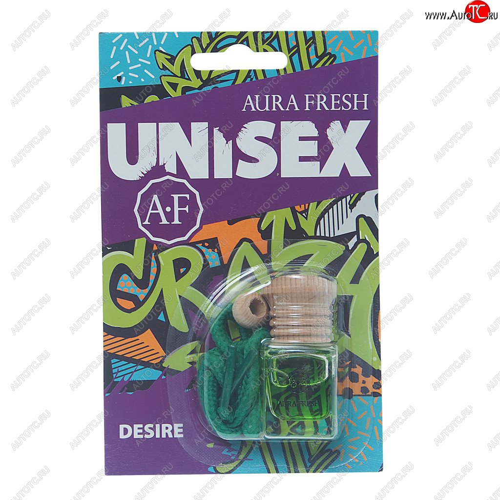 224 р. Ароматизатор подвесной жидкостный (desire) 6мл Unisex AURA FRESH AURA FRESH 23380  с доставкой в г. Пермь