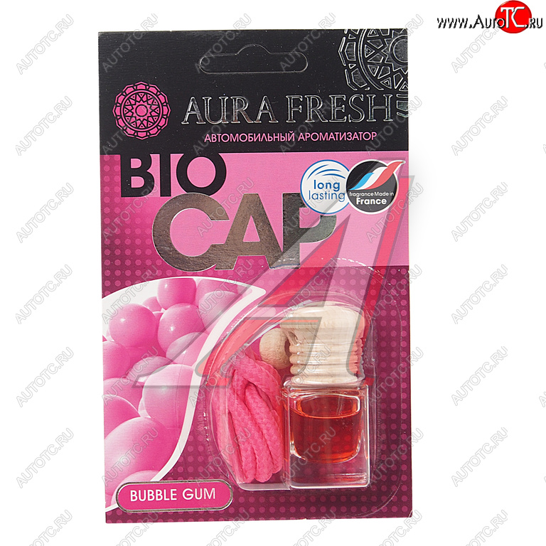 215 р. Ароматизатор подвесной жидкостный (bubble Gum) 6мл Bio Cap AURA FRESH AURA FRESH 23003  с доставкой в г. Пермь