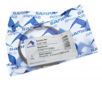 389 р. Прокладка коллектора MAN выпускного (2шт.) SAMPA SAMPA 020.706  с доставкой в г. Пермь. Увеличить фотографию 2