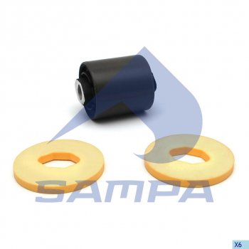 849 р. Сайлентблок MAN кабины с пыльниками SAMPA SAMPA 020.614  с доставкой в г. Пермь. Увеличить фотографию 1
