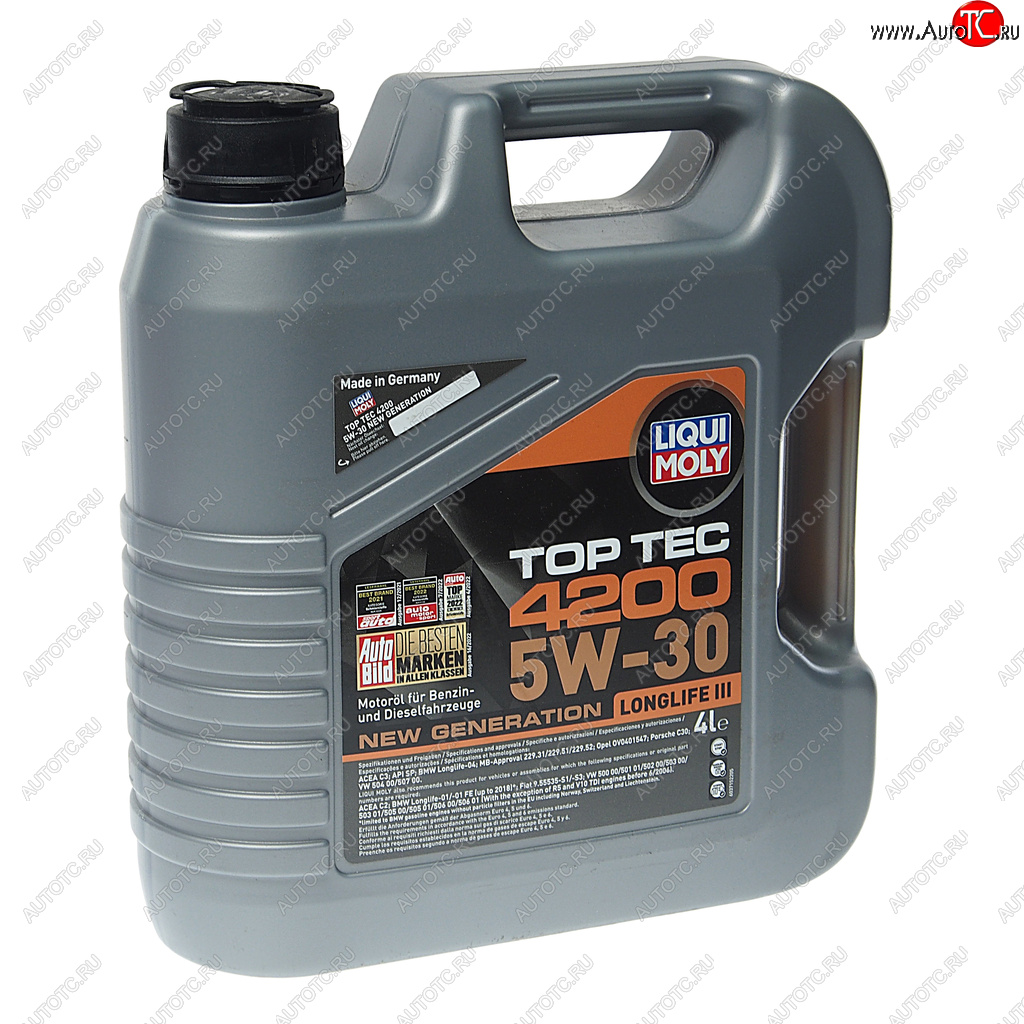 8 799 р. Масло моторное TOP TEC 4200 5W30 синт.4л LIQUI MOLY LIQUI MOLY 3715  с доставкой в г. Пермь