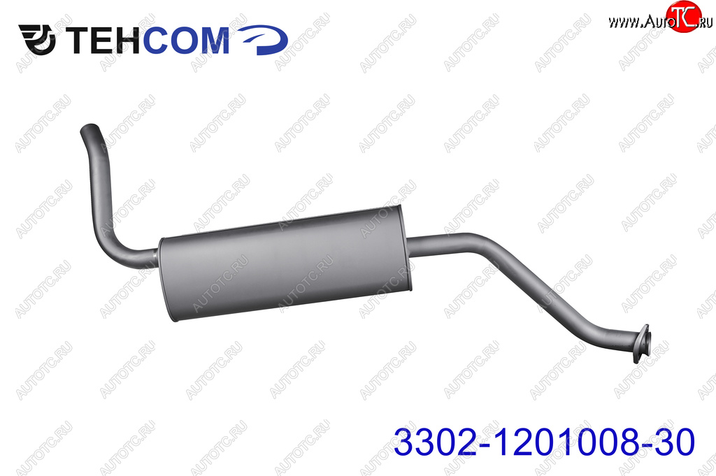 6 499 р. Глушитель ГАЗ-3302 Next,Бизнес дв.УМЗ,Evotech,CUMMINS (ГБО) ЕВРО-4,5 длинный ТЕХКОМ ТЕХКОМ 3302-1201008-30  с доставкой в г. Пермь