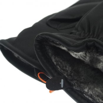 449 р. Перчатки экокожа утепленные черные GLOVES 10-05  с доставкой в г. Пермь. Увеличить фотографию 2