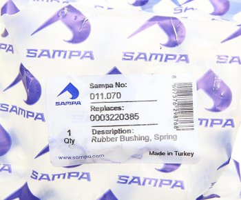 769 р. Сайлентблок MERCEDES рессоры (22x60x76) SAMPA SAMPA 011.070  с доставкой в г. Пермь. Увеличить фотографию 2
