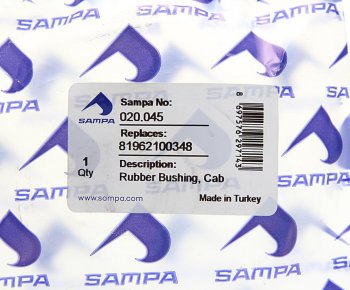 529 р. Сайлентблок MAN кабины SAMPA SAMPA 020.045  с доставкой в г. Пермь. Увеличить фотографию 3