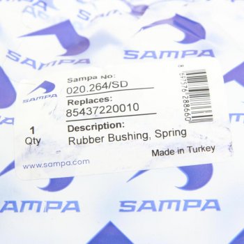 579 р. Сайлентблок MAN TGL рессоры передней (18х61х86мм) SAMPA SAMPA 020.264sd  с доставкой в г. Пермь. Увеличить фотографию 4