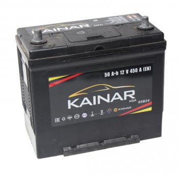 7 199 р. Аккумулятор KAINAR Asia 50Ач KAINAR 6ст50(1) 65b24r  с доставкой в г. Пермь. Увеличить фотографию 1