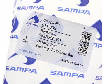 739 р. Втулка стабилизатора MERCEDES заднего (62x110x6065мм) SAMPA SAMPA 011.005  с доставкой в г. Пермь. Увеличить фотографию 3
