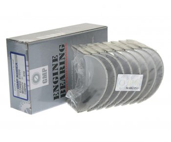 1 639 р. Вкладыши HYUNDAI HD65,72,78,County дв.D4AL,D4AF шатунные d+0.00 комплект (8шт.) GMP GMP 23060-41020  с доставкой в г. Пермь. Увеличить фотографию 1