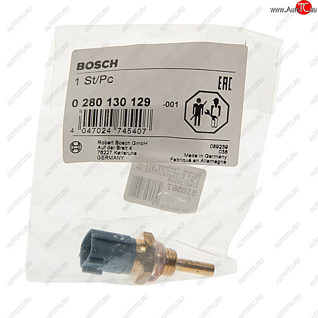 2 269 р. Датчик температуры NISSAN Almera (1.51.61.8),Primera (P11) охлаждающей жидкости BOSCH BOSCH 0280130129  с доставкой в г. Пермь