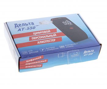 2 299 р. Алкотестер цифровой до 1.99 промилле LCD дисплей, звуковой сигнализатор ДЕЛЬТА ДЕЛЬТА ат-550  с доставкой в г. Пермь. Увеличить фотографию 2