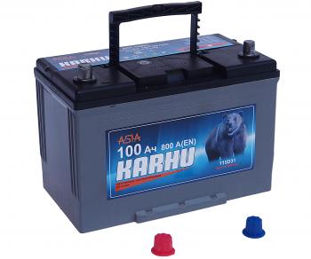 11 999 р. Аккумулятор KARHU Asia 100Ач KARHU 6ст100(1) 115d31r  с доставкой в г. Пермь. Увеличить фотографию 2