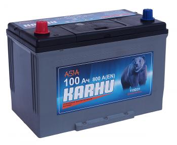 11 999 р. Аккумулятор KARHU Asia 100Ач KARHU 6ст100(1) 115d31r  с доставкой в г. Пермь. Увеличить фотографию 1