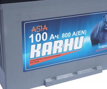 11 999 р. Аккумулятор KARHU Asia 100Ач обратная полярность KARHU 6ст100(0) 115d31l  с доставкой в г. Пермь. Увеличить фотографию 2