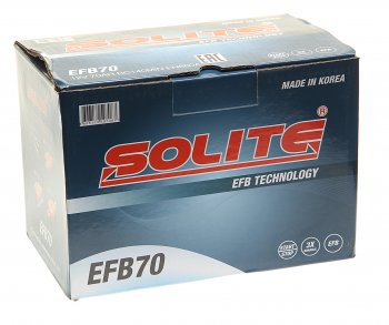 16 999 р. Аккумулятор SOLITE EFB 70Ач обратная полярность SOLITE 6ст70(0)  с доставкой в г. Пермь. Увеличить фотографию 3