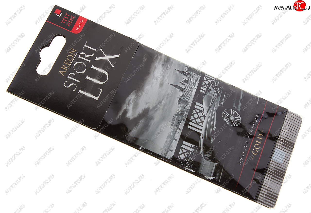101 р. Ароматизатор подвесной пластина (gold) Sport Lux AREON AREON sl01  с доставкой в г. Пермь