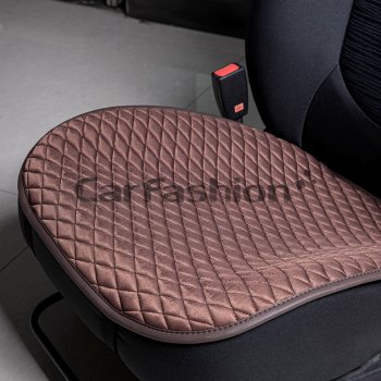 899 р. Накидка на сиденье велюр кофе (1 предм.) Palermo Mini CARFASHION CARFASHION 23046  с доставкой в г. Пермь. Увеличить фотографию 1