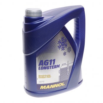 1 369 р. Антифриз синий -40C 5л AG11 Longterm IAT 4011 MANNOL MANNOL 2037  с доставкой в г. Пермь. Увеличить фотографию 1