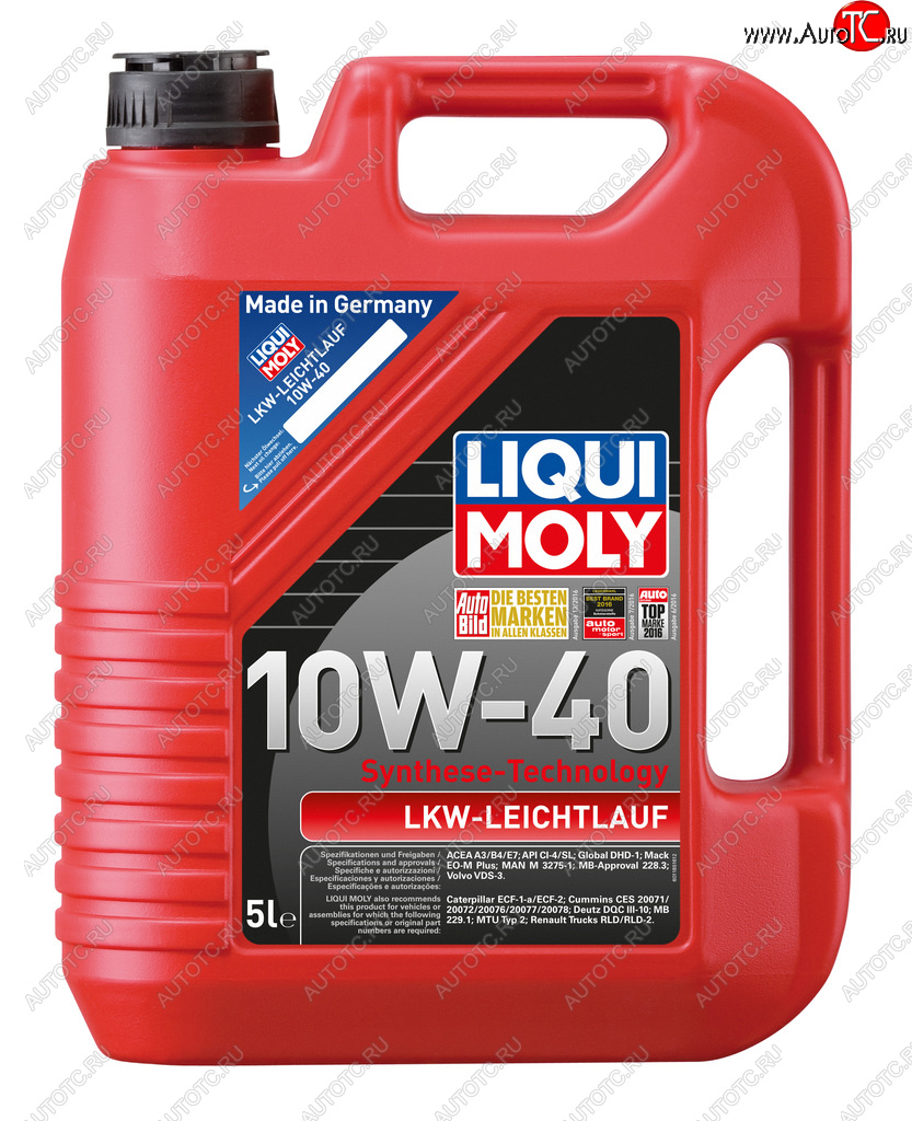 6 399 р. Масло моторное LKW LEICHTLAUF 10W40 синт.5л LIQUI MOLY LIQUI MOLY 1185  с доставкой в г. Пермь
