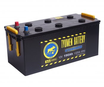 21 899 р. Аккумулятор TYUMEN BATTERY STANDART 190Ач обратная полярность TYMEN BATTERY 6ст190(3)  с доставкой в г. Пермь. Увеличить фотографию 1