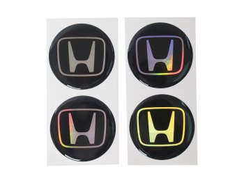 264 р. Эмблема диска колесного HONDA (6см) комплект 4шт. AUTOSTICKERS 02149017471  с доставкой в г. Пермь. Увеличить фотографию 1