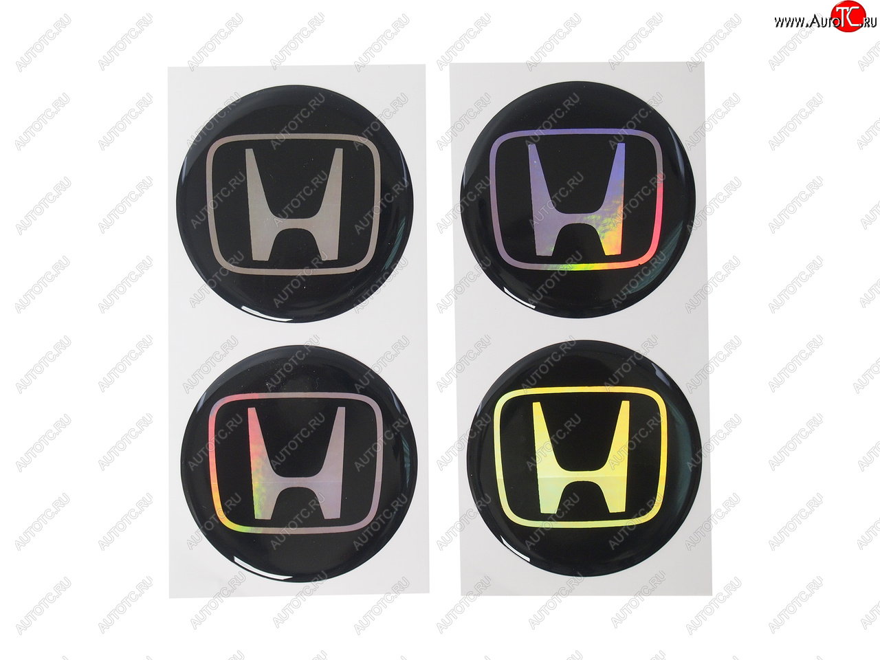 264 р. Эмблема диска колесного HONDA (6см) комплект 4шт. AUTOSTICKERS 02149017471  с доставкой в г. Пермь