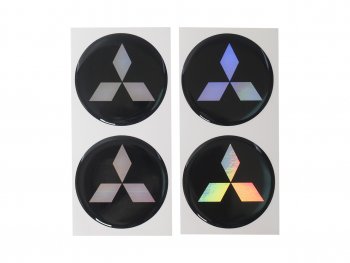 266 р. Эмблема диска колесного MITSUBISHI (6см) комплект 4шт. AUTOSTICKERS 02150017488  с доставкой в г. Пермь. Увеличить фотографию 1