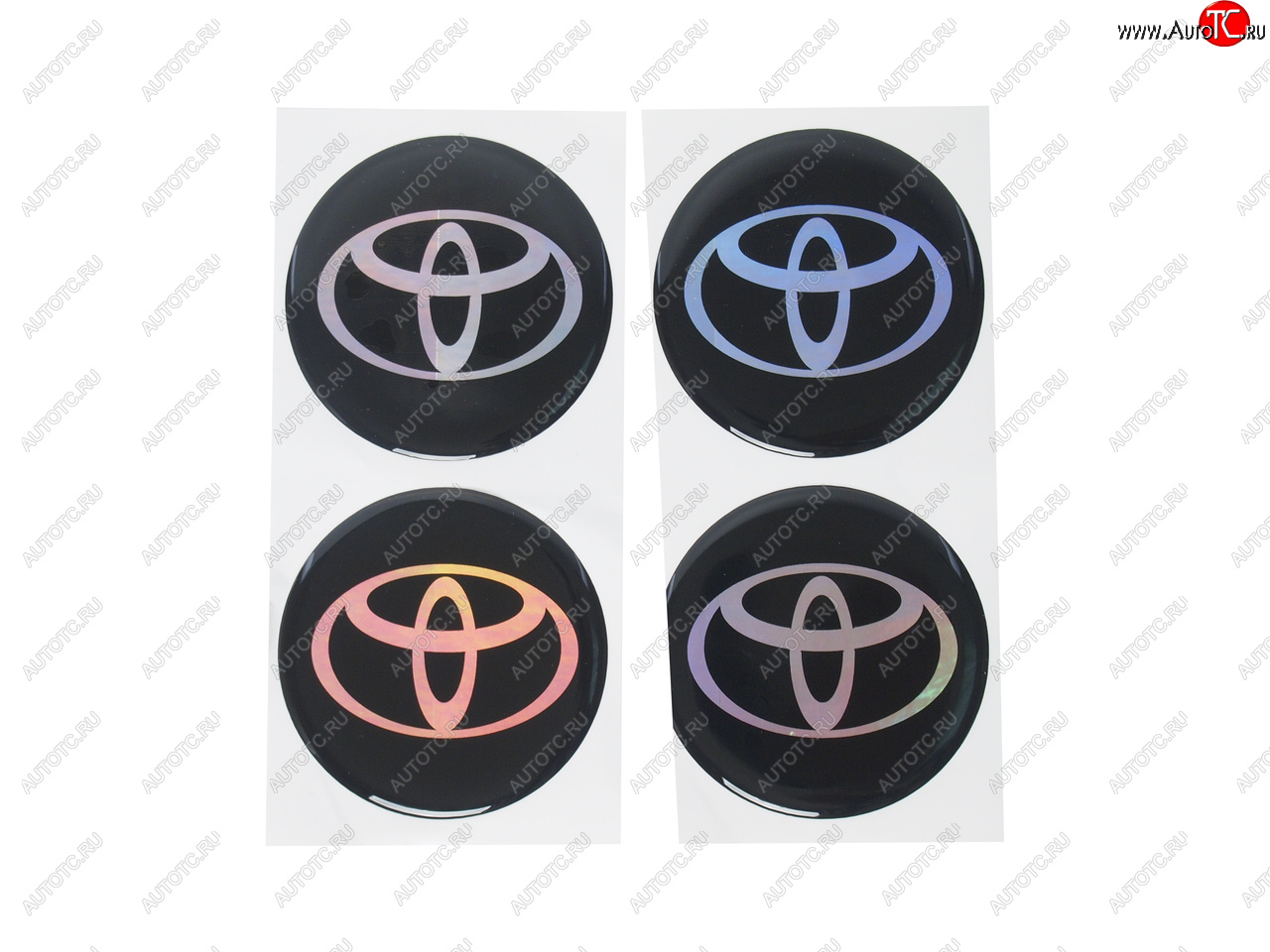255 р. Эмблема диска колесного TOYOTA (6см) комплект 4шт. AUTOSTICKERS 02145  с доставкой в г. Пермь