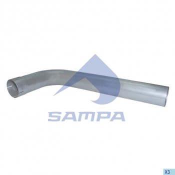 3 579 р. Труба приемная глушителя MAN TGA SAMPA SAMPA 021.162  с доставкой в г. Пермь. Увеличить фотографию 1