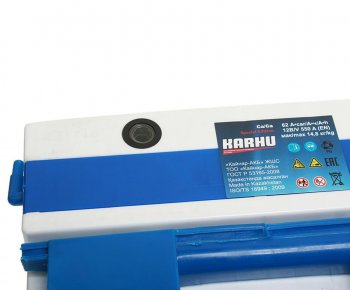 7 299 р. Аккумулятор KARHU 62Ач обратная полярность KARHU 6ст62(0)  с доставкой в г. Пермь. Увеличить фотографию 2