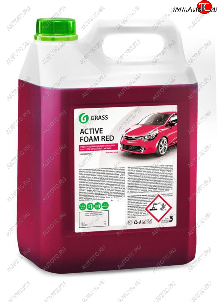 1 569 р. Шампунь для бесконтактной мойки 5.8кг Active Foam Red GRASS GRASS 800002  с доставкой в г. Пермь