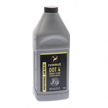 589 р. Жидкость тормозная DOT-4 1л REINWELL REINWELL 3205  с доставкой в г. Пермь. Увеличить фотографию 1