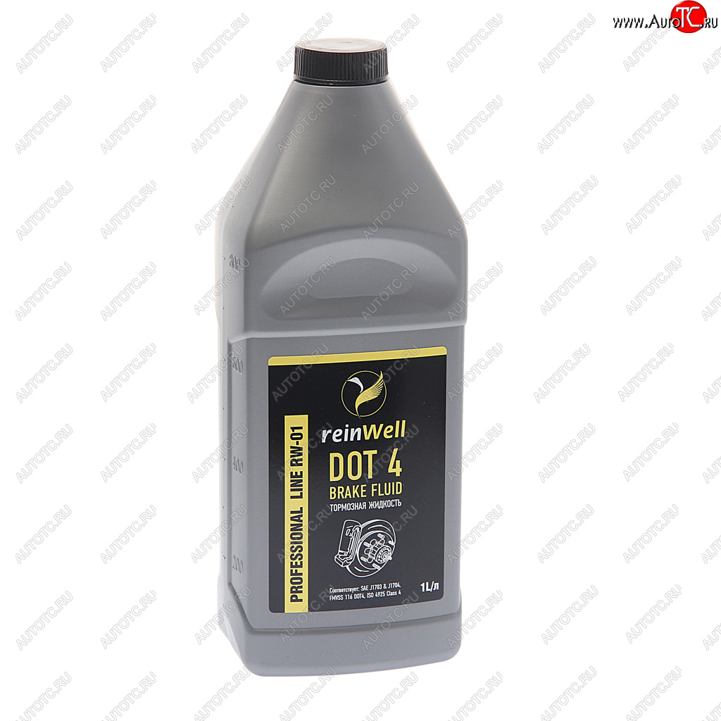 589 р. Жидкость тормозная DOT-4 1л REINWELL REINWELL 3205  с доставкой в г. Пермь