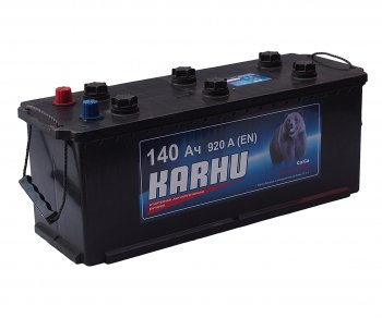 16 999 р. Аккумулятор KARHU 140Ач обратная полярность KARHU 6ст140(3)  с доставкой в г. Пермь. Увеличить фотографию 1