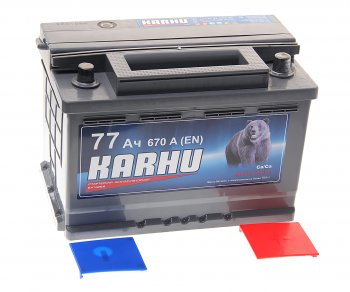 8 849 р. Аккумулятор KARHU 77Ач обратная полярность KARHU 6ст77(0)  с доставкой в г. Пермь. Увеличить фотографию 2