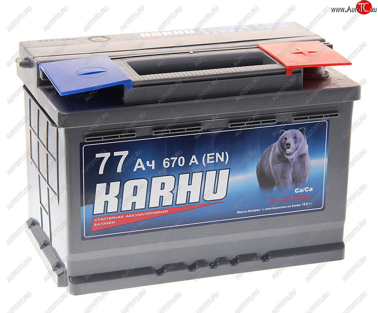 8 849 р. Аккумулятор KARHU 77Ач обратная полярность KARHU 6ст77(0)  с доставкой в г. Пермь