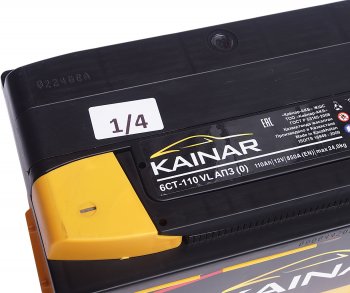 12 949 р. Аккумулятор KAINAR 110Ач обратная полярность KAINAR 6ст110(0)  с доставкой в г. Пермь. Увеличить фотографию 3