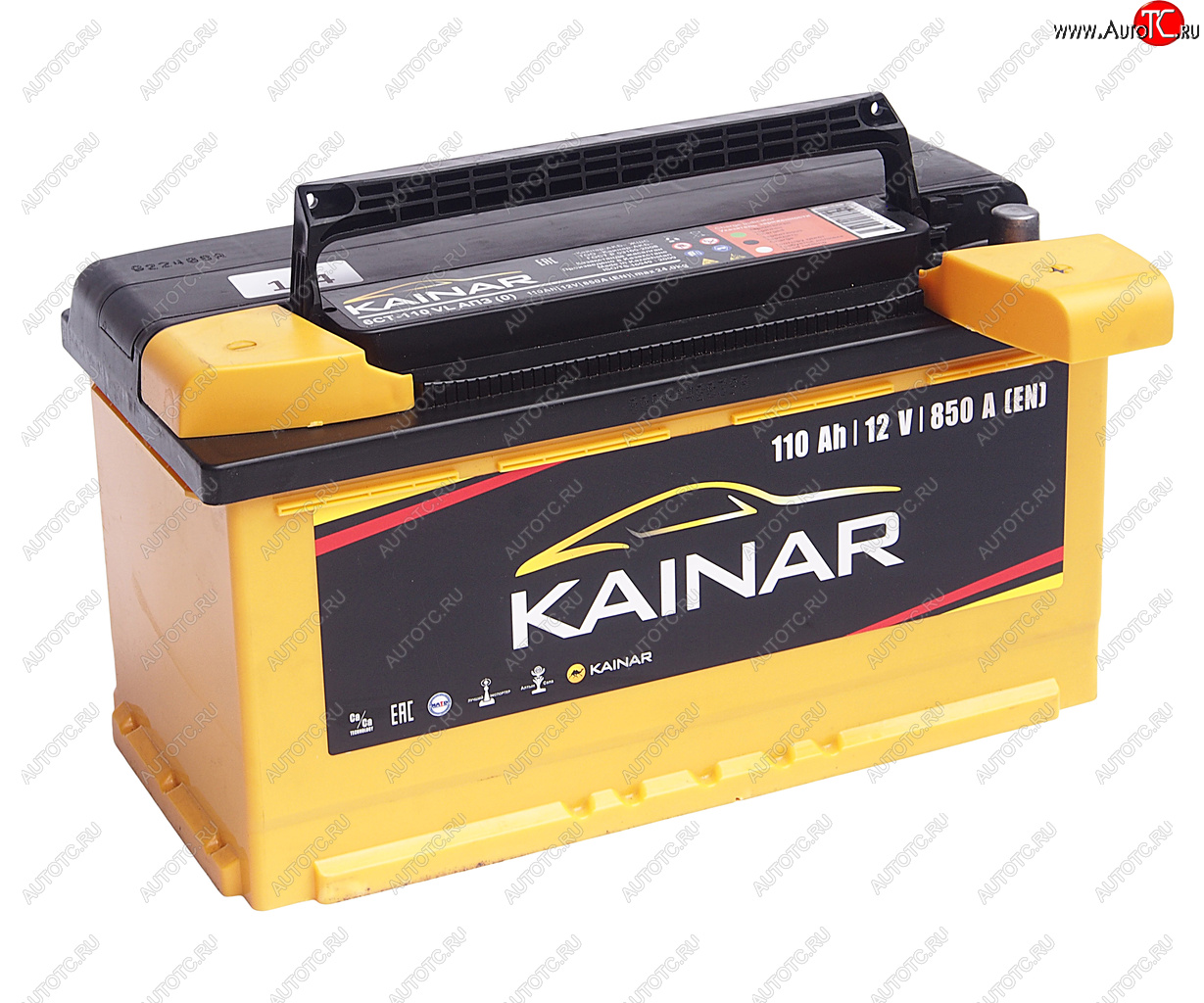 12 949 р. Аккумулятор KAINAR 110Ач обратная полярность KAINAR 6ст110(0)  с доставкой в г. Пермь