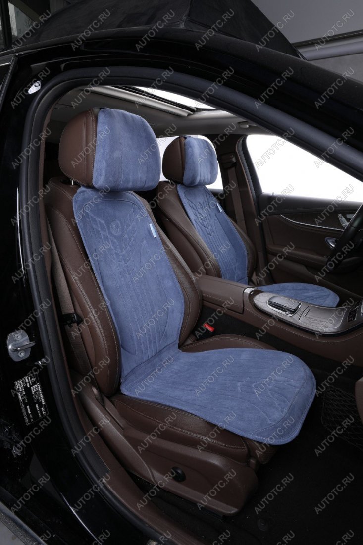 5 549 р. Накидка на сиденье (на весь салон Max Plus алькантара) Автопилот   (синий)  с доставкой в г. Пермь