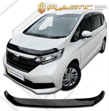 1 999 р. Дефлектор капота (рынок Японии) CA-Plastic  Honda Freed  GB7,GB8,GB5,GB6 (2019-2024) минивэн рестайлинг (серия Classic черный)  с доставкой в г. Пермь. Увеличить фотографию 2