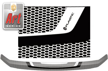  Дефлектор капота CA-Plastic Mazda CX-8  KG2P KG5P (2017-2022) дорестайлинг (Серия Art черная)