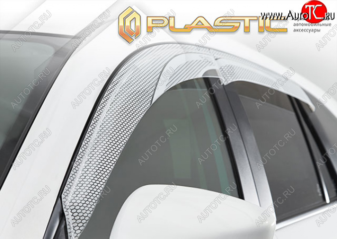 2 199 р. Дефлектор окон CA-Plastic  Mazda CX-8  KG2P KG5P (2017-2022) дорестайлинг (Серия Art белая)  с доставкой в г. Пермь