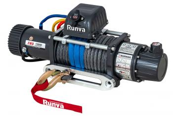 79 469 р. Лебёдка электрическая двухскоростная 12V Runva 12000 lbs 5443 кг (синтетический трос)  ewd12000ssr  с доставкой в г. Пермь. Увеличить фотографию 5