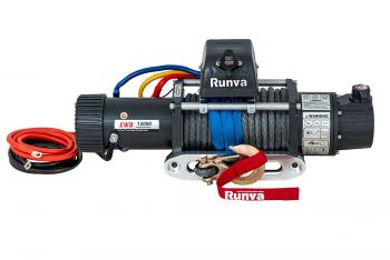 79 469 р. Лебёдка электрическая двухскоростная 12V Runva 12000 lbs 5443 кг (синтетический трос)  ewd12000ssr  с доставкой в г. Пермь. Увеличить фотографию 4