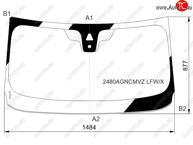 11 549 р. Стекло лобовое (Камера Датчик дождя Молдинг) BMW X2 17- XYG 2480AGNCMVZ LFW/X  с доставкой в г. Пермь