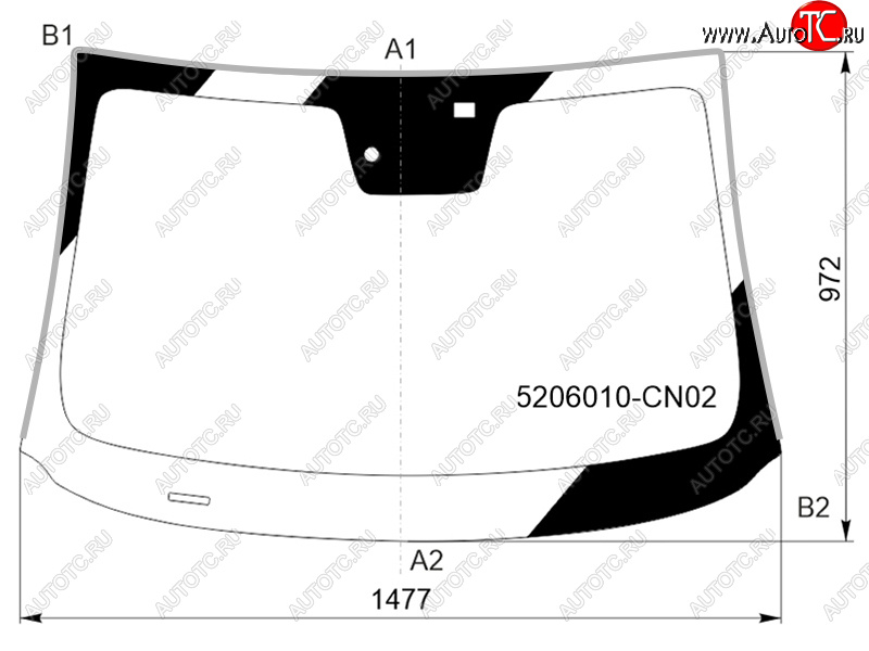 7 849 р. Стекло лобовое (Датчик дождя Молдинг) FUYAO Changan UNI-T рестайлинг (2023-2025)  с доставкой в г. Пермь