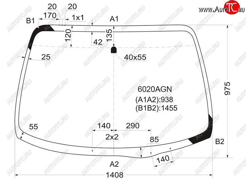 5 999 р. Стекло лобовое Nissan Primera 01-08 FUYAO 6020AGN  с доставкой в г. Пермь